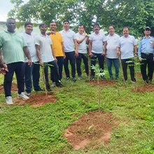 Children learning about plantation