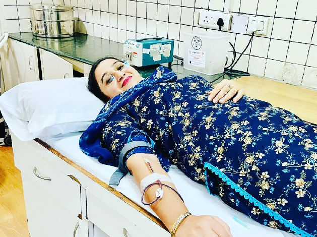 SLR Foundation volunteers at a blood donation drive